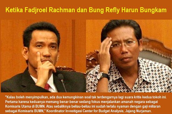 Ketika Fadjroel Rachman dan Bung Refly Harun Bungkam. Ilustrasi: NUSANTARAnews.co