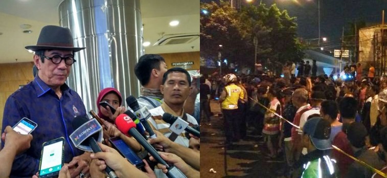 Menkumham Yasonna dan Bom Kampung Melayu/Ilustrasi/Nusantaranews