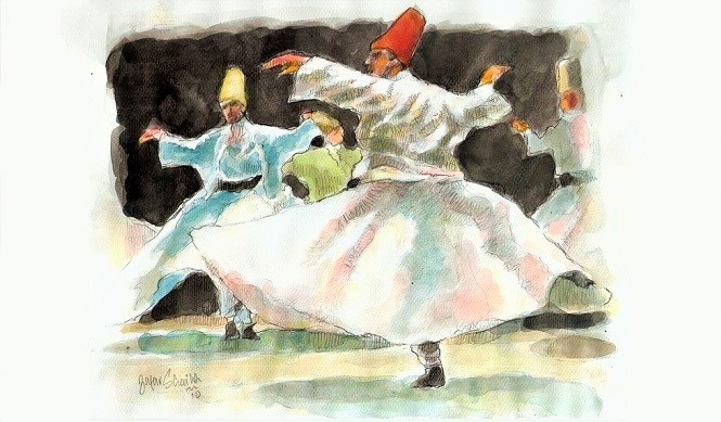 Tarian Rumi (pinterest.com)