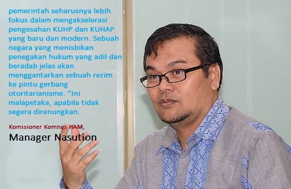 Komisioner Komisi Nasional Hak Asasi Manusia (Komnas HAM) Manager Nasution. Foto via Republika.com