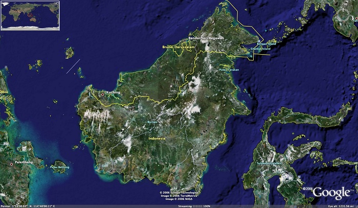 Peta Kalimantan/Ilustrasi/Istimewa/Nusantaranews