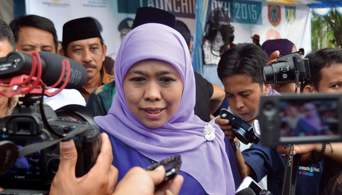 Khofifah Indar Parawansa. (Foto via Poskota)/Nusantaranews