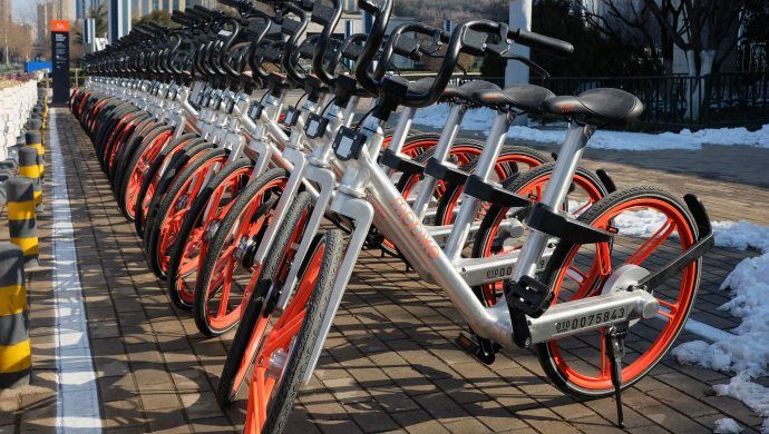 Bike-sharing dari Mobike/Foto via yimg/Nusantaranews