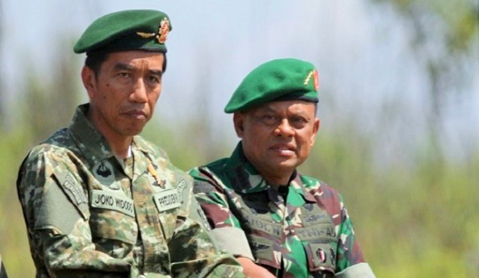 Presiden Joko Widodo dan Panglima TNI Gatot Nurmantyo. (Foto: Antara)