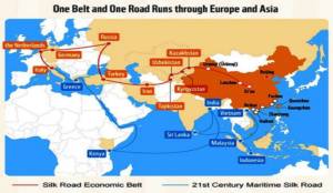 Jalur Sutera Abad-21 Cina (One Belt, One Road Initiative). (Foto: Istimewa)
