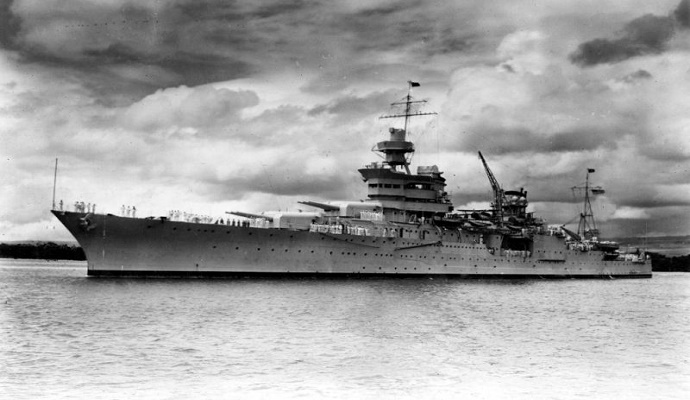 Kapal milik Angkatan Laut AS, USS Indianapolis di Pearl Harbor pada tahun 1937 silam. (AFP Photo/HO)
