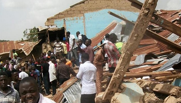 Puing-puing bangunan akibat serangan bom bunuh diri kelompok militan Boko Haram. (Foto: AFP)