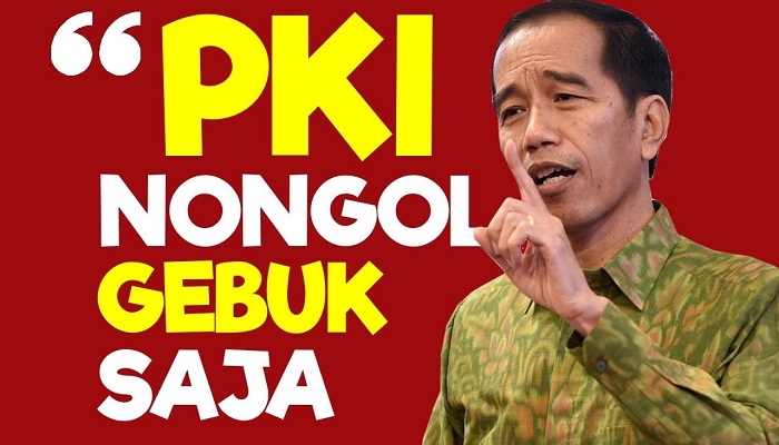Jokowi: Gebuk PKI. (Foto: Scrennshot YouTube)