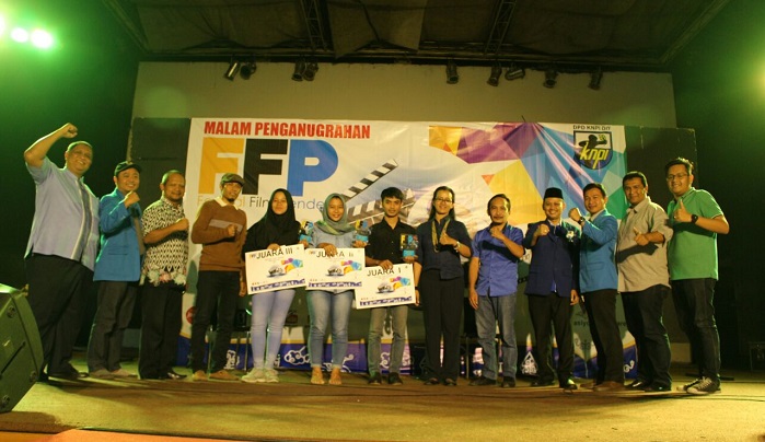 alam Penganugerahan (Awarding Night) Festival Film Pendek (FFP), DPP KNPI DIY. Foto NusantaraNews.co