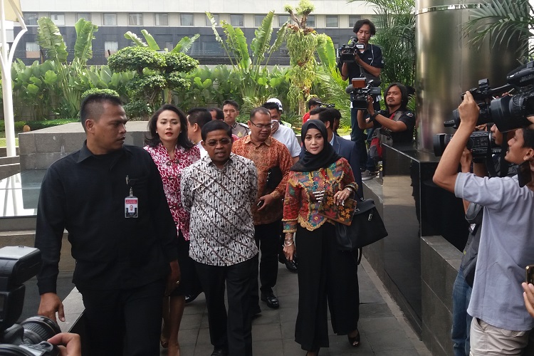 Idrus Marham saat ke KPK/Restu Fadilah/Nusantaranews
