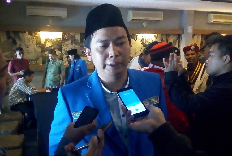 Ketua Umum PB PMII Agus Herlambang (Foto Romandhon/Nusantaranews)