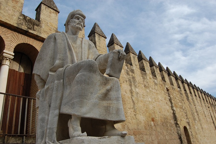 Patung Ibnu Rusyd atau Averroes di Spanyol/Foto Dickschmitt/Nusantaranews