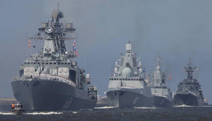 Kapal Perang Rusia (Russian Warships). (Foto: Reuters)