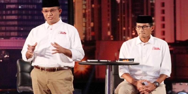 Gubernur DKI Jakarta, Anies Baswedan dan Sandiaga Uno. (Foto: Istimewa)