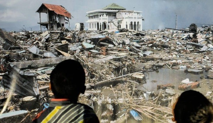 Pameran Foto 10 Tahun Tsunami Aceh. Foto Tribunnews