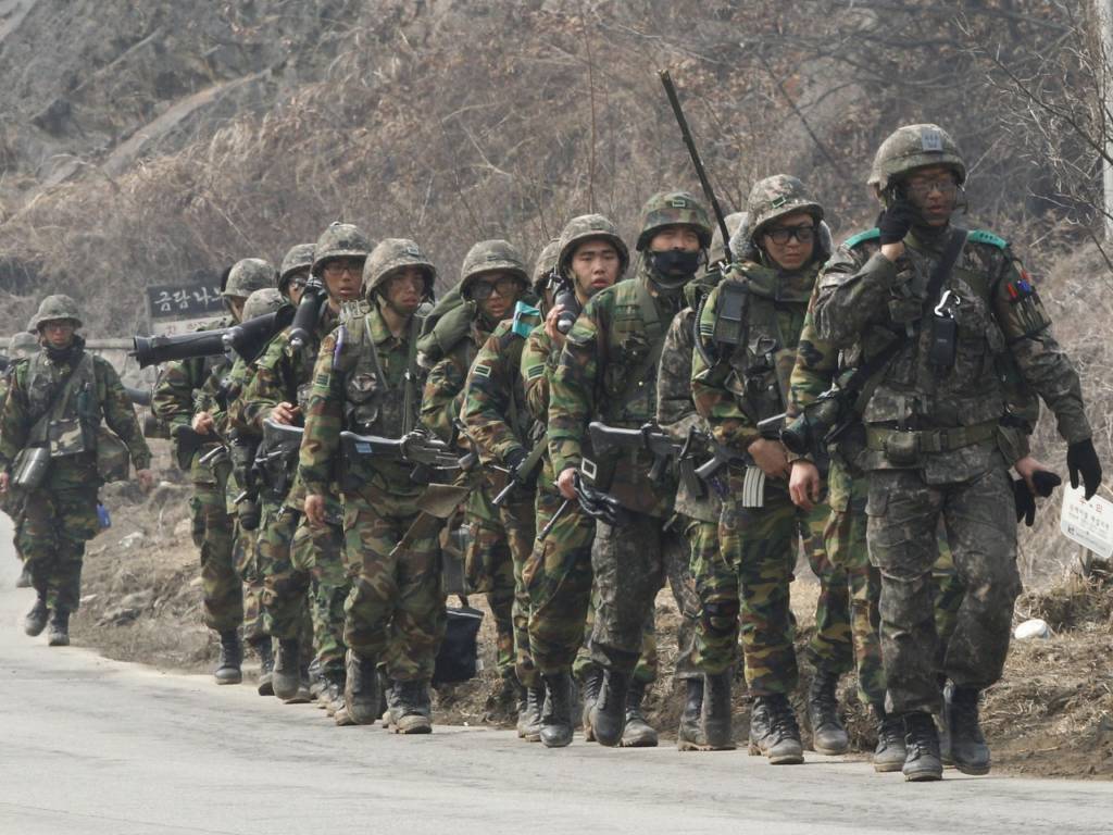 Tentara Korea Selatan. (Foto: AP/Ahn Young-joon)