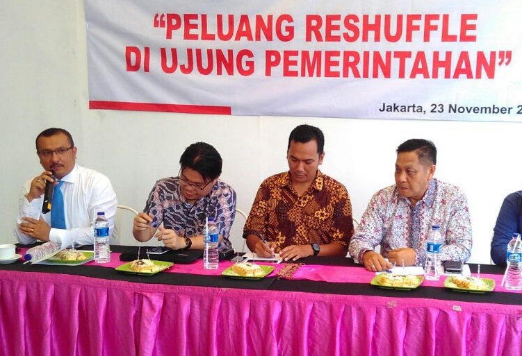 Diskusi Resuffle di Ujung Pemerintahan (Foto Ucok A/Nusantaranews.co)