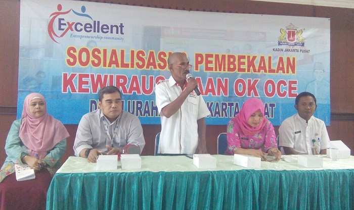 Kadin Jakpus Gelar Sosialisasi Oke Oce di Tiap Kelurahan. Foto Cahyo/ NusantaraNews