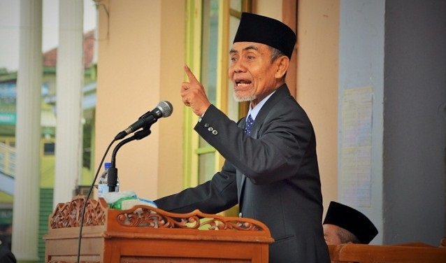 KH Hasan Abdullah Sahal, Pimpinan Pondok Modern Darussalam Gontor. Foto: Dok. Satu Jam