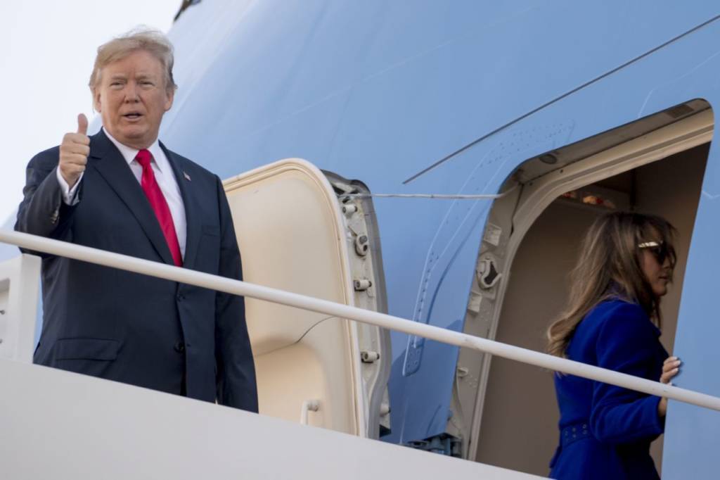 Presiden Amerika Serikat, Donald Trump bertolak ke Asia. (Foto: AFP)