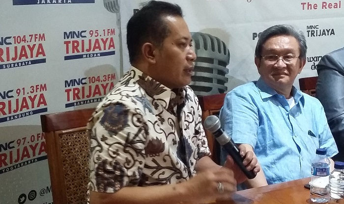 Wakil Ketua Umun DPP Partai Gerindra, Ferry Juliantono. Foto Ucok Al Ayubbi/ NusantaraNews