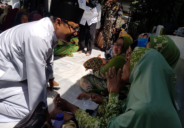 Gus Ipul saat bersilaturrahim ke Bangil, Pasuruan, Jawa Timur (Foto Tri Wahyudi/Nusantaranews)