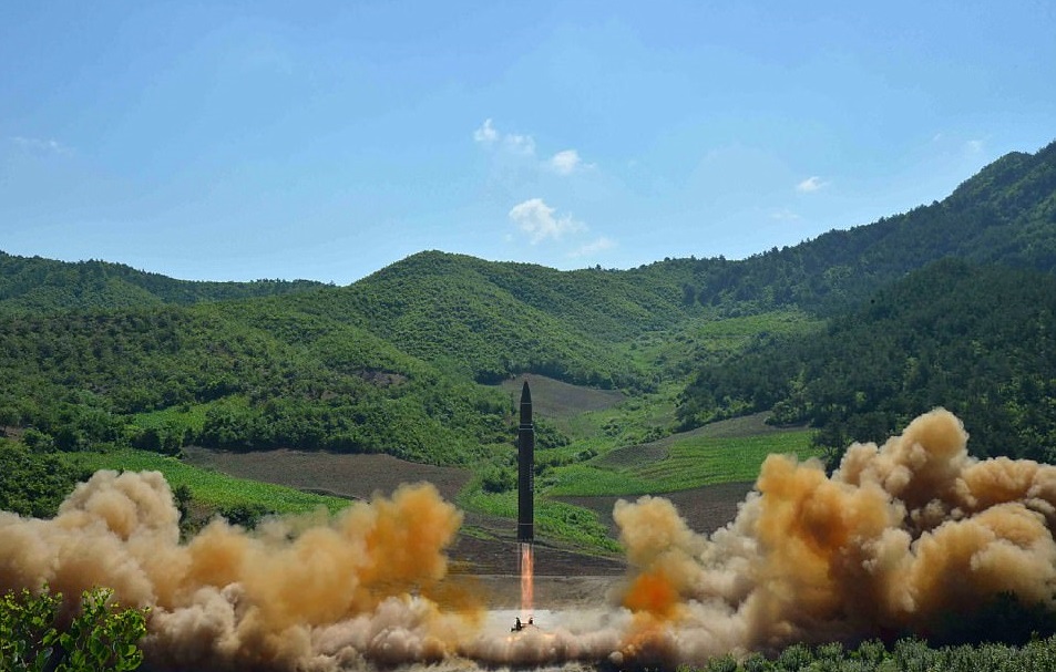 The Panghyon Aircraft Factory di Pyongyang Utara, lokasi peluncuran rudal nuklir Korea Utara. Foto: Getty Images