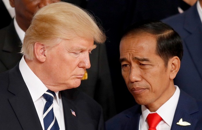 Presiden Joko Widodo dan Presiden Donald Trump. Foto: Dok. Pinterest