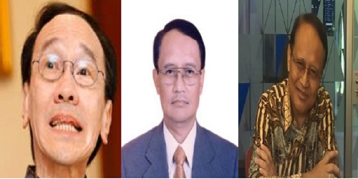 Tersangka kasus pencucian uang dan korupsi Kondensat Honggo Wendratmo, Djoko Harsono dan Raden Priyono. Foto: Istimewa