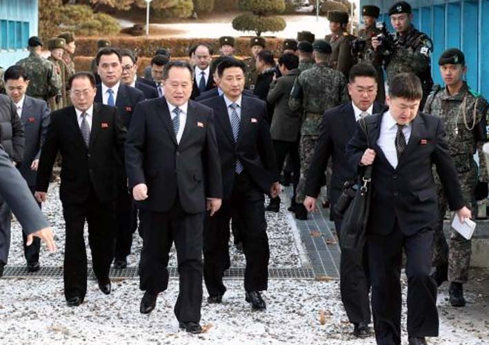 Delegasi Korea Utara/Foto: abc.net.au