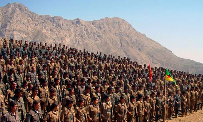 Ilustrasi Pasukan Bersenjata Kurdi/Foto: kurdishquestion.com