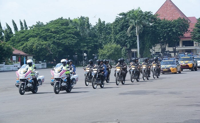 Pasukan bermotor TNI-Polri. (Foto: Istimewa)