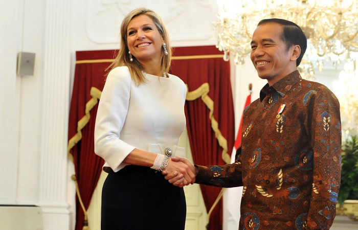 Presiden Jokowi bertemu dengan Ratu Maxima dari Belanda, di Istana Merdeka, Jakarta, pada Selasa (13/2). (Foto: Humas/Rahmat).