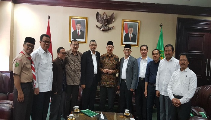 Rektor Universitas Islam Negeri Sultan Syarif Kasim (UIN Suska) Provinsi Riau, Muzir Hitami memastikan Perkemahan Wirakarya Perguruan Tinggi Keagamaan (PW PTK) tingkat Nasional ke-14 sudah hampir final. (Foto: Istimewa)