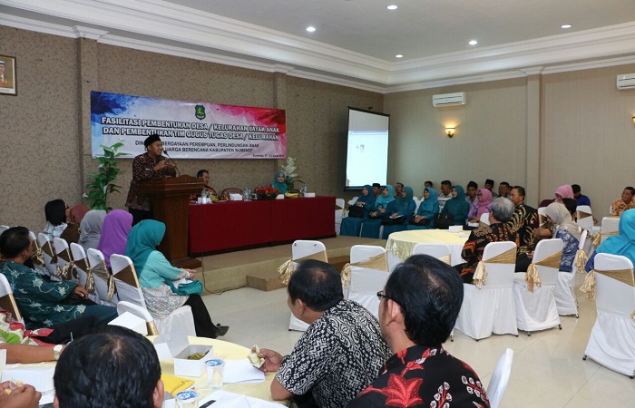 Kegiatan Fasilitasi Pembentukan Desa atau Kelurahan Layak Anak di Kabupaten Sumenep. (Foto: Mahdi Alhabib/NusantaraNews)