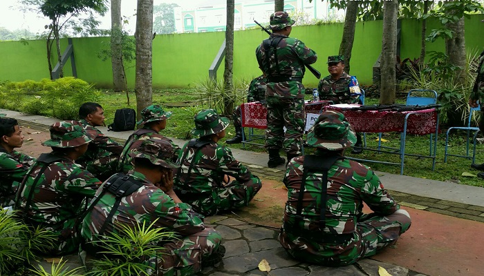 Latihan UPT dan UPJ prajurit TNI Kodim Tulungagung. (Foto: Istimewa)
