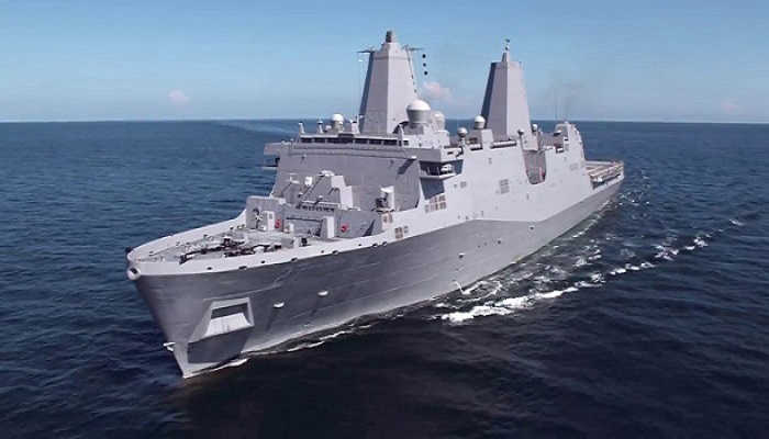 Angkatan Laut AS Luncurkan Kapal Jelajah Amfibi USS Portland