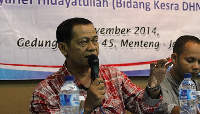 Presiden Konfederasi Serikat Buruh Sejahtera Indonesia (KSBSI) Mudhofir Khamid