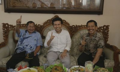 Salah satu tokoh PDIP Kabupaten Malang, Geng Wahyudi (kanan) mengatakan dirinya siap memenangkan pasangan Khofifah-Emil di Pilgub jatim 2018. (Foto: Setya/NusantaraNews)