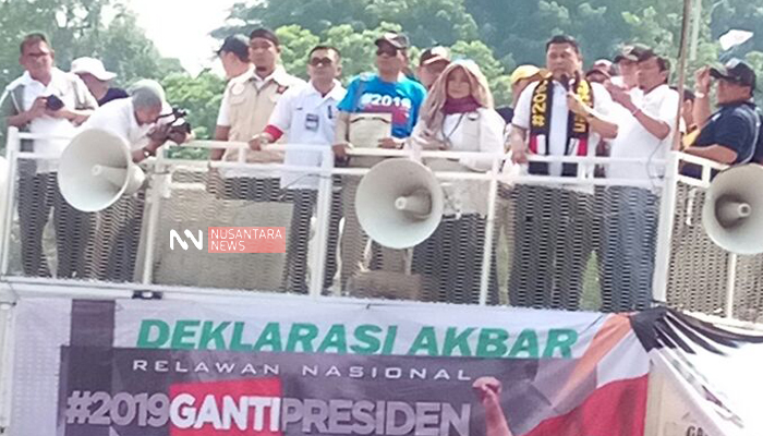 Maklumat Deklarasi Relawan Ganti Presiden 2019. (foto: nusantaranews.co)