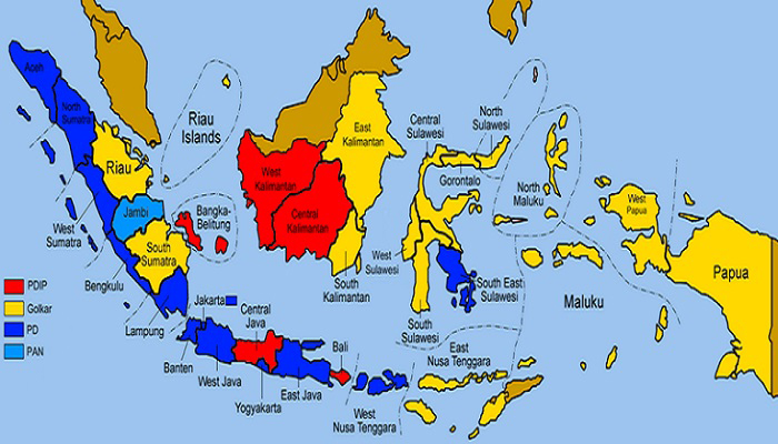 Peta Negara Kesatuan Republik Indonesia (NKRI). (Foto: Istimewa)