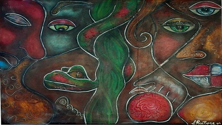 Adam and Eve - by Laura Barbosa  (Foto: Abstract Representational Art Gallery)
