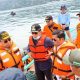 Menteri Sosial Idrus Marham mengunjungi keluarga korban tenggelamnya KM. Sinar Bangun 5 di Pelabuhan Fery Tiga Ras Simalungun Sumatera Utara. (FOTO: Humas Kemensos)