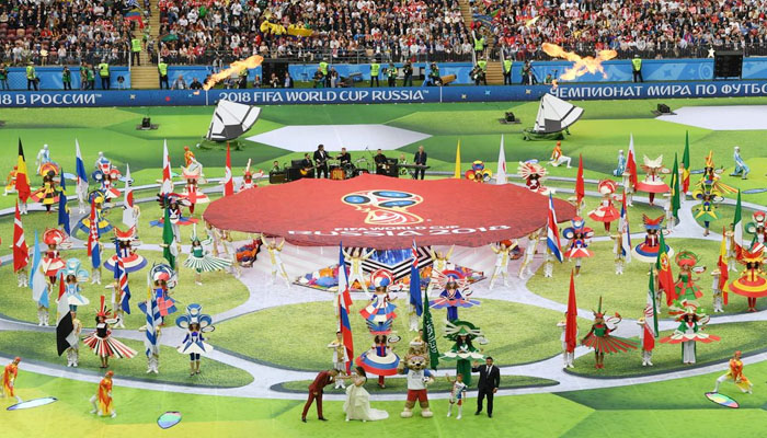 Meriahnya Pembukaan Piala Dunia di Rusia