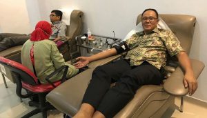 Ayep Zaki dan FKDB Serukan Ayo Donor Darah