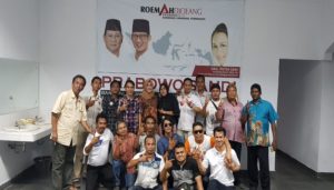 Menangkan Prabowo-Sandi, Putih Sari Dirikan Roemah Djoeang di 3 Kabupaten di Jawa Barat