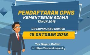 Pendaftaran Online CPNS Kemenag Diperpanjang Hingga 15 Oktober