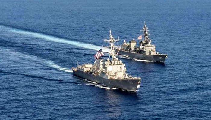 Dua kapal penghancur AS lintasi Selat Taiwan untuk ketiga kalinya. (Ilustrasi)