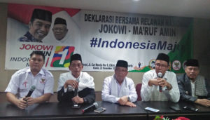 Koper Jomin Bersama 4 Relawan Lainnya Deklarasi Dukungan untuk Jokowi-Ma’ruf Amin