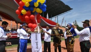 Sebanyak 1220 Atlet dan Ofisial Meriahkan Pembukaan Pekan Olahraga Kabupaten Madiun 2018